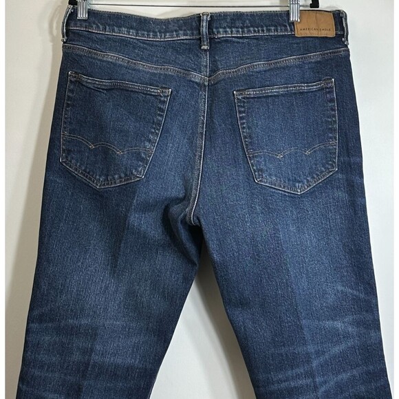 American Eagle Jeans Mens 34X30 (37x29 Actual) Blue Denim Flex Relaxed Straight - Picture 9 of 16